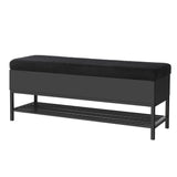 Artiss Storage Ottoman Blanket Box 110cm Boucle Shelf - Close-Up Angle