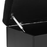 Artiss Storage Ottoman Blanket Box 110cm Boucle Shelf - Top-Down View