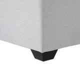 Artiss Ottoman Storage Sofa Bed 112cm Foldable Grey - Top-Down View