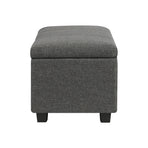 Oikiture Storage Ottoman Linen Fabric Large, Storage