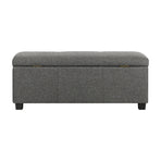 Oikiture Storage Ottoman Linen Fabric Large, image 6