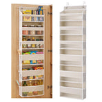Artiss 2X Over Door Storage Hangers Pantry 6-Tier Organiser Pockets Fabric Beige
