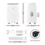 Devanti 12000BTU Portable Air Conditioner - Front View