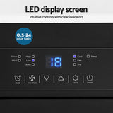 Devanti 12000BTU Portable Air Conditioner - Top-Down View