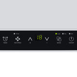 Devanti Portable Air Conditioner 7000BTU Cooling Mobile Fan Cooler Dehumidifier - Side View