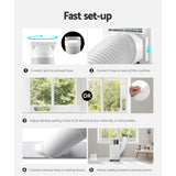 Devanti Portable Air Conditioner 7000BTU Cooling Mobile Fan Cooler Dehumidifier - Rear View