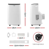 Devanti Portable Air Conditioner WiFi 7000BTU - Front View