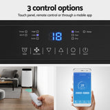 Devanti Portable Air Conditioner WiFi 7000BTU - Top-Down View