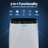 Devanti Portable Air Conditioner WiFi 7000BTU - 45-Degree Angle