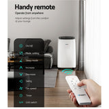 Devanti 12000BTU Portable Air Conditioner Cooling Mobile Fan Cooler Remote 3300W - 45-Degree Angle