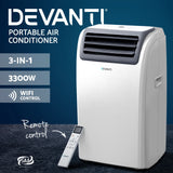 Devanti Portable Air Conditioner WiFi 12000BTU - Top-Down View