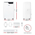 Devanti Portable Air Conditioner Dehumidifier Fan 12000BTU
