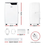 Devanti Portable Air Conditioner Dehumidifier Fan 12000BTU - Front View
