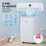 Devanti Portable Air Conditioner Dehumidifier Fan 14000BTU - Rear View
