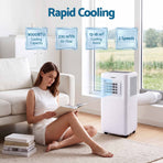 Devanti Portable Air Conditioner 9000 BTU 3-in-1 with Remote Control