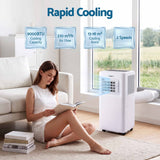 Devanti Portable Air Conditioner 9000 BTU 3-in-1 with Remote Control - Top-Down View