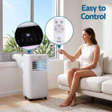 Devanti Portable Air Conditioner 9000 BTU 3-in-1 with Remote Control - Close-Up Angle
