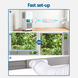 Devanti Portable Air Conditioner 9000 BTU 3-in-1 with Remote Control - Low Angle
