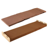 Artiss Folding Kraft Paper Bed Frame with Mattress and Pillow 300kg Capacity 200x60cm - Side View