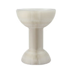 Artiss Paper End Table Honeycomb Coffee Table Foldable Round Bedside Side Table White 40x55cm