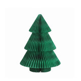 Jingle Jollys Paper Christmas Tree 47CM w/ Star Topper Xmas Decor Tabletop Green DIY Ornament Set - Top-Down View