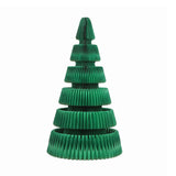 Jingle Jollys Paper Christmas Tree 111CM w/ Star Topper LEDs Xmas Decorations Kit Home Office Green - Top-Down View
