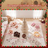 Jingle Jollys Paper Christmas Tree 114CM w/ Star Topper LEDs Xmas Decorations Kit Home Office White - Extra Image
