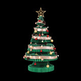 Jingle Jollys Paper Christmas Tree 87CM w/ Star Topper LEDs Xmas Decorations Kit Home Office Green - Front View