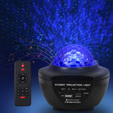 Gardeon LED Galaxy Projector Lamp with Bluetooth Speaker and Remote Control - 45-Degree Angle