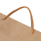 100-Piece Reusable Kraft Paper Gift and Shopping Bags - Durable Brown Packing Solution - Top-Down View