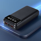 High-Capacity 20000mAh Portable Power Bank with PD22.5W Fast Charging for All Devices - Black - 45-Degree Angle