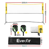 Everfit 10ft Portable Pickle Ball Net Adjustable Multi-Sport for Badminton Tennis Pickleball Volleyball - Front View