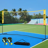 Everfit 10ft Portable Pickle Ball Net Adjustable Multi-Sport for Badminton Tennis Pickleball Volleyball - Close-Up Angle
