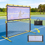 Everfit Pickleball Net Rebounder Portable Training Practice 6FT Black Yellow - Extra Image