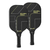 Everfit 2PCS Pickleball Paddles Set Outdoor Pickle Balls Rackets with Cover Bag Training - Side View