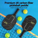 Everfit 2PCS Pickleball Paddles Set Outdoor Pickle Balls Rackets with Cover Bag Training - Top-Down View
