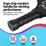 Everfit 2PCS Pickleball Paddles Set Outdoor Pickle Balls Rackets with Cover Bag Training - Rear View