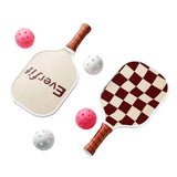 Everfit Pickleball Paddle Set Fibreglass Racquet Honeycomb Core With Bag Brown - Side View