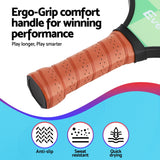 Everfit Pickleball Paddle Set Fiberglass with Balls Bag Tournament Kit 2PCS Pickle Balls Rackets - Rear View