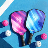 Everfit Pickleball Paddle Set Fibreglass Racquet Honeycomb Core With Bag - Close-Up Angle