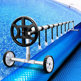 Aquabuddy Pool Cover 500 Micron 10x4m Blue Swimming Pool Solar Blanket 4m Roller - Close-Up Angle