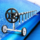 Aquabuddy Pool Cover 500 Micron 10x4m Blue Swimming Pool Solar Blanket 4m Roller - Close-Up Angle
