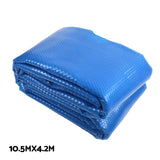Aquabuddy Pool Cover 500 Micron 10.5x4.2m Swimming Pool Solar Blanket 5.5m Roller - Side View