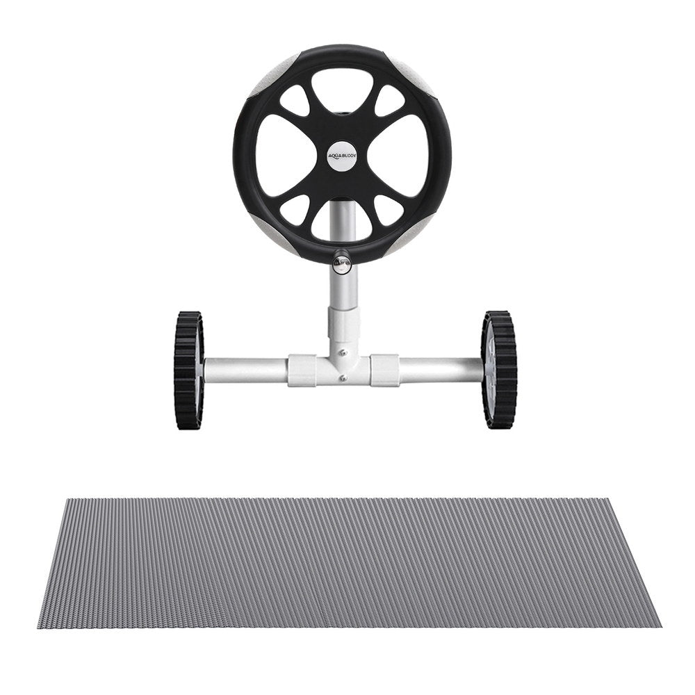 Aqua Buddy Pool Cover 600 Micron Solar Heat Blanket LDPE 10.5x4.2m w/ 5.55m Roller