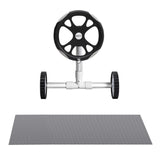 Aqua Buddy Pool Cover 600 Micron Solar Heat Blanket LDPE 10.5x4.2m w/ 5.55m Roller - Side View