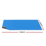 Aqua Buddy Pool Cover 600 Micron 11x6.2m Swimming Pool Solar Blanket Blue Silver - Side View