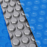 Aqua Buddy Pool Cover 600 Micron 11x6.2m Swimming Pool Solar Blanket Blue Silver - 45-Degree Angle