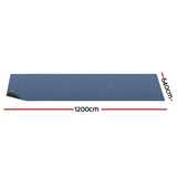 Aqua Buddy Pool Cover 500 Micron 12x6.4m Swimming Pool Solar Blanket Blue Black - Front View