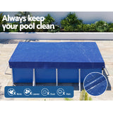 Aquabuddy Pool Cover 3x2m Above-ground Swimming Pool Blanket Blue - 45-Degree Angle
