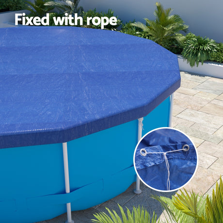 Aqua Buddy Pool Cover Fit 3.66m Round Above-ground Swimming Pool Blanket Blue, image 5